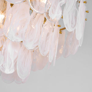 Round Cloud Glass Chandelier