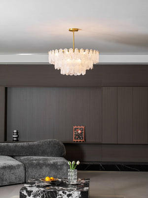 Round Cloud Glass Chandelier