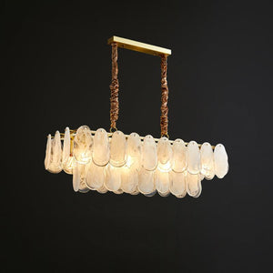 Round Cloud Glass Chandelier
