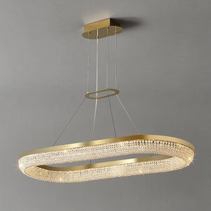 Round Ring Crystal Chandeliers