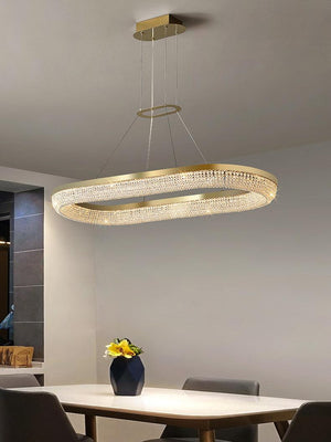 Round Ring Crystal Chandeliers