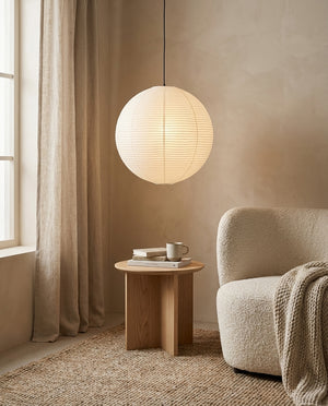 Round Washi Paper Pendant Light