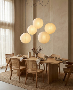 Round Washi Paper Pendant Light
