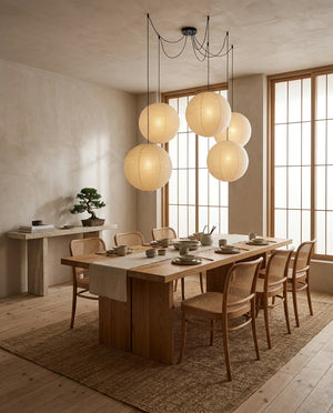 Round Washi Paper Pendant Light