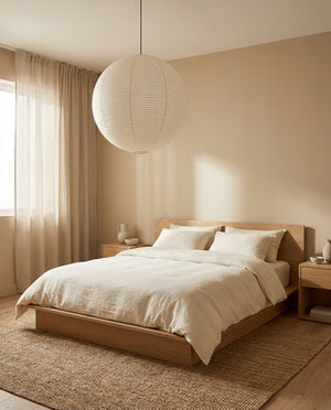 Round Washi Paper Pendant Light