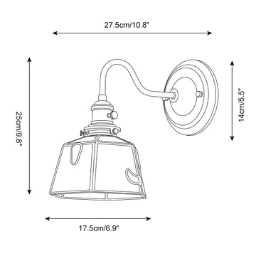 Rovellin Wall Sconce — Dimension drawings 1