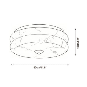 Rowen Alabaster Semi-Flush Mount