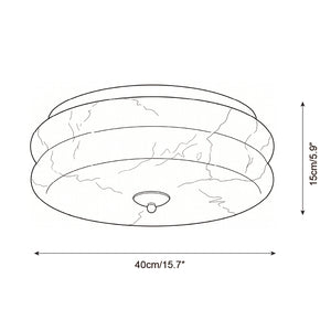 Rowen Alabaster Semi-Flush Mount