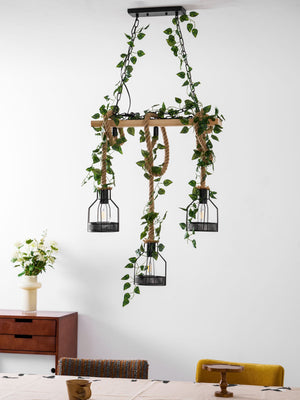 Rustic Wooden Chandelier