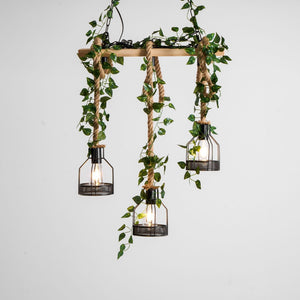 Rustic Wooden Chandelier