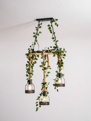 Rustic Wooden Chandelier