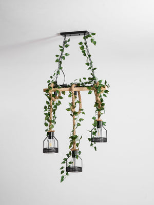 Rustic Wooden Chandelier