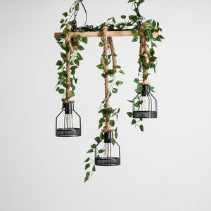 Rustic Wooden Chandelier