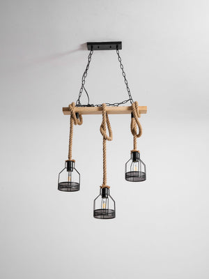 Rustic Wooden Chandelier
