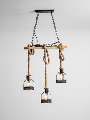 Rustic Wooden Chandelier