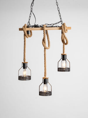 Rustic Wooden Chandelier