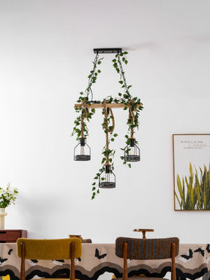 Rustic Wooden Chandelier