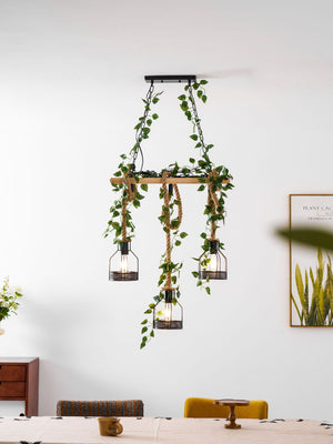 Rustic Wooden Chandelier