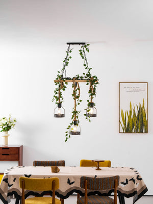 Rustic Wooden Chandelier