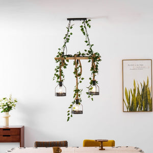 Rustic Wooden Chandelier