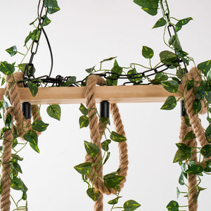Rustic Wooden Chandelier