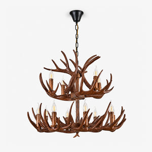 Rustic Antler Lodge Chandelier