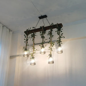 Rustic Wooden Chandelier
