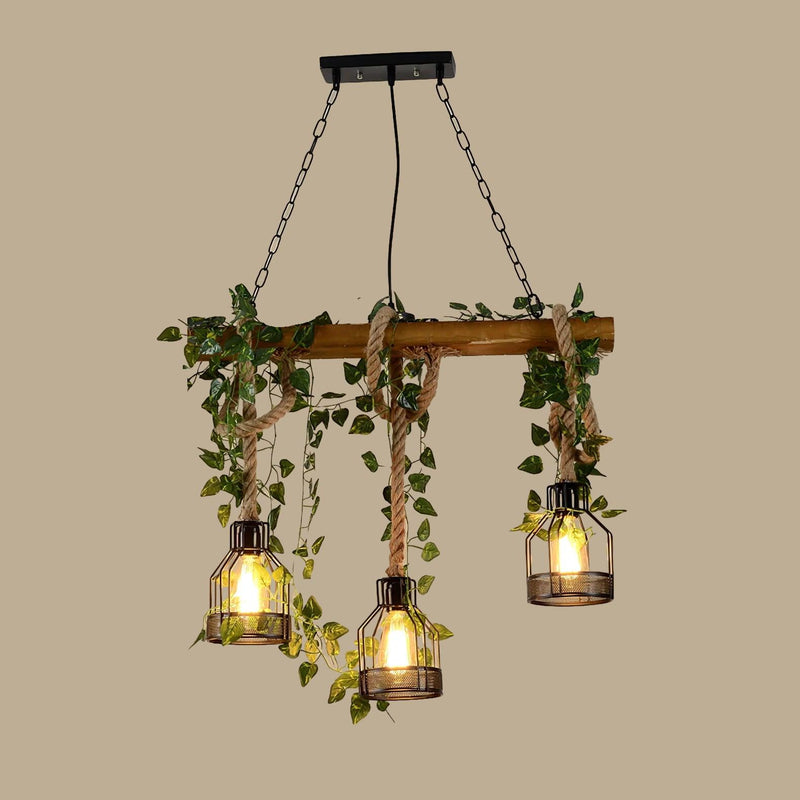 Rustic Wooden Chandelier – detail 30