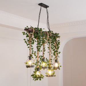 Rustic Wooden Chandelier