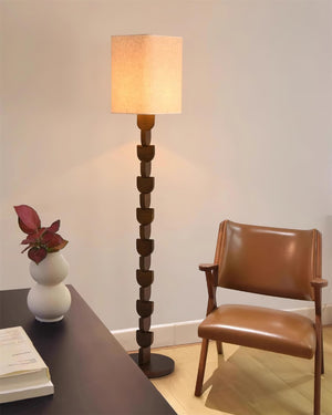 Sacha Wood Floor Lamp 13.7″- 59.8″ - Docos