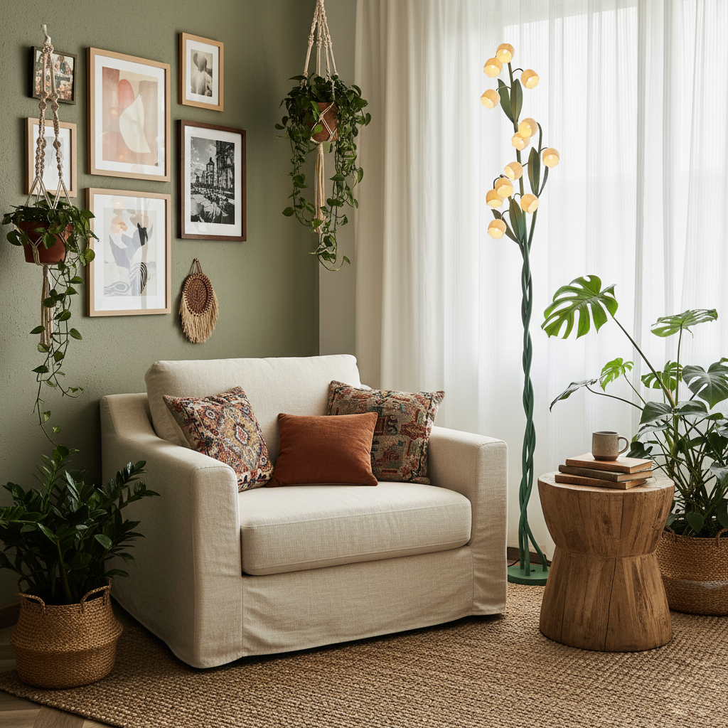 Sara Orchid Floor Lamp