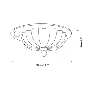 Scallop Crest Ceiling Lamp