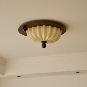 Scallop Crest Ceiling Lamp
