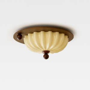 Scallop Crest Ceiling Lamp