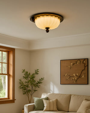 Scallop Crest Ceiling Lamp