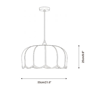 Scalloped Pendant Lamp