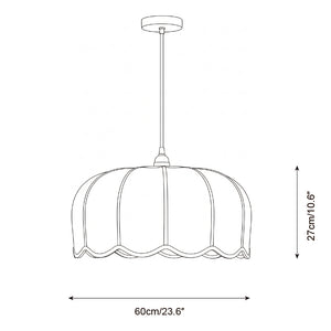 Scalloped Pendant Lamp