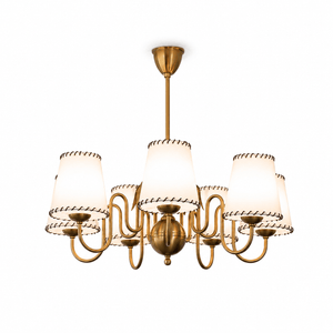 Scalloped Shade Chandelier