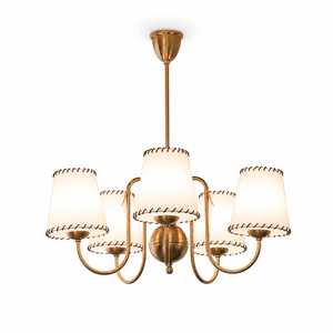 Scalloped Shade Chandelier