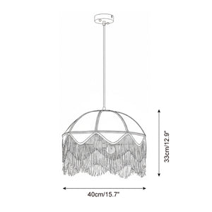 Scarlet Fringe Pendant Lamp