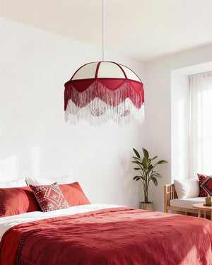 Scarlet Fringe Pendant Lamp