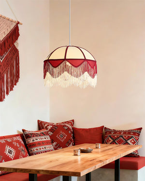 Scarlet Fringe Pendant Lamp