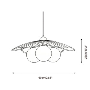 Sculpted Blossom Pendant Lamp