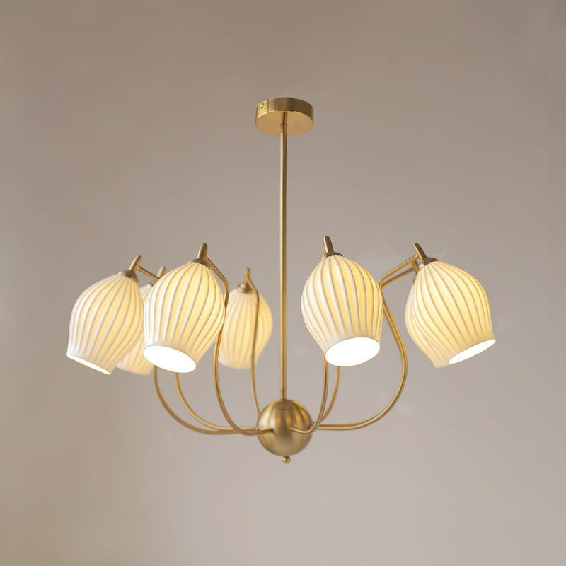 Ceramic Ribbed Chandelier – detail 34