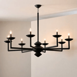 Sculptural Plaster Candelabra Chandelier