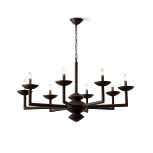 Sculptural Plaster Candelabra Chandelier