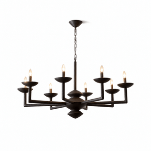 Sculptural Plaster Candelabra Chandelier