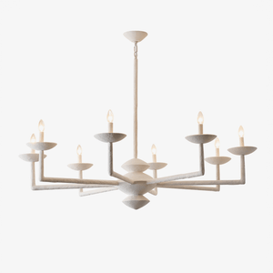 Sculptural Plaster Candelabra Chandelier