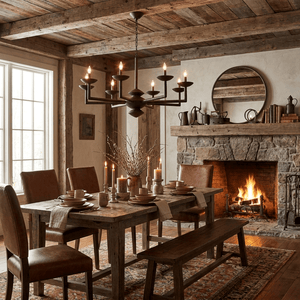 Sculptural Plaster Candelabra Chandelier