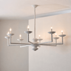 Sculptural Plaster Candelabra Chandelier